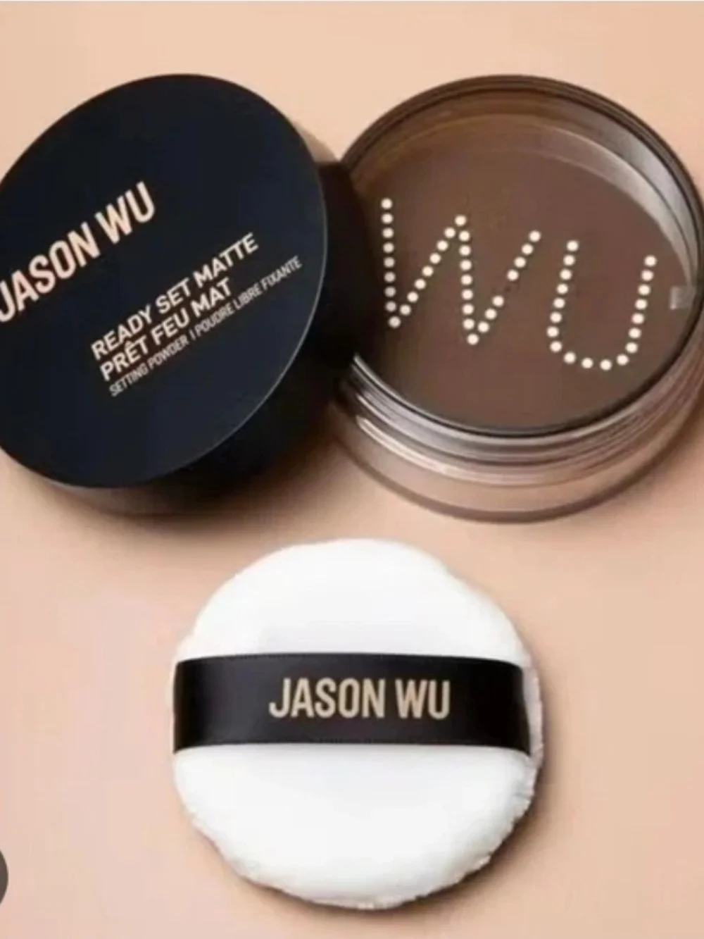 Luna Magic Double Sided Puff & Jason Wu Matte Powder Set- Transparent Banana NIB